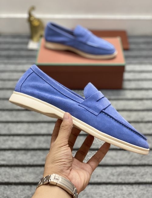 Loro Piana LP Moccasin Water Resistant Suede Shoes