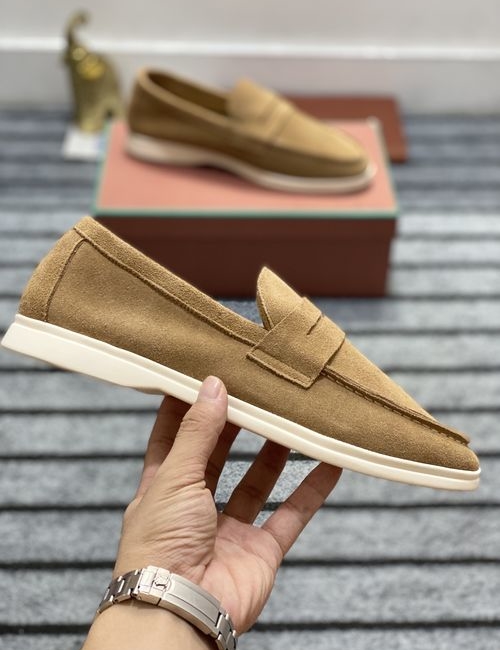Loro Piana LP Moccasin Water Resistant Suede Shoes