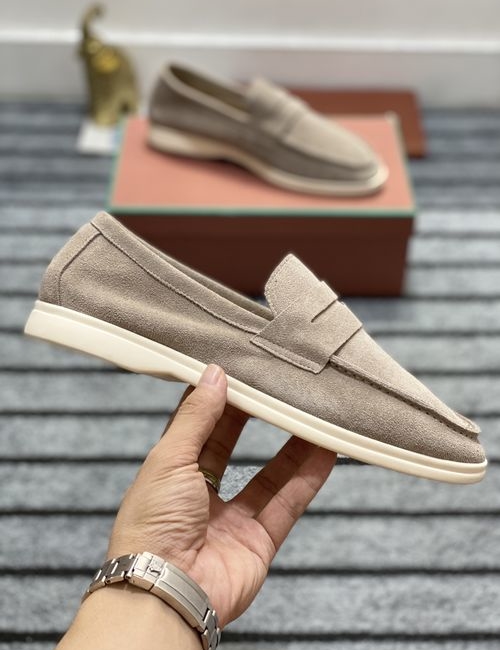 Loro Piana LP Moccasin Water Resistant Suede Shoes