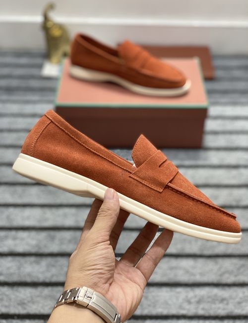 Loro Piana LP Moccasin Water Resistant Suede Shoes
