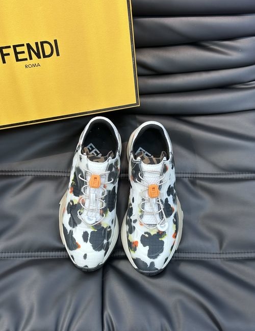 Fendi Flow Casual Sneakers With Side Zipper