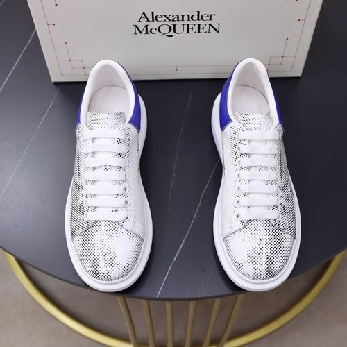 McQueen White Sneakers With Sheepskin Lining