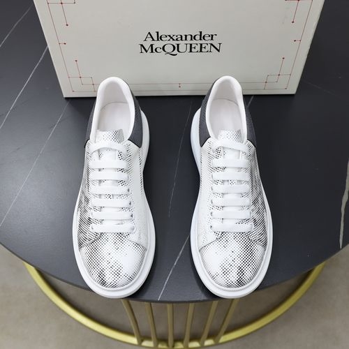 McQueen White Sneakers With Sheepskin Lining