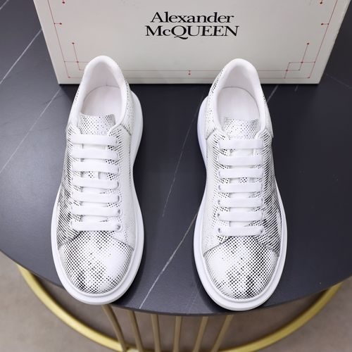 McQueen White Sneakers With Sheepskin Lining