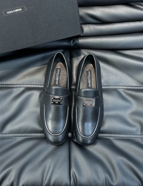 Dolce & Gabbana DG Premium Leather Shoes With Exquisite Details