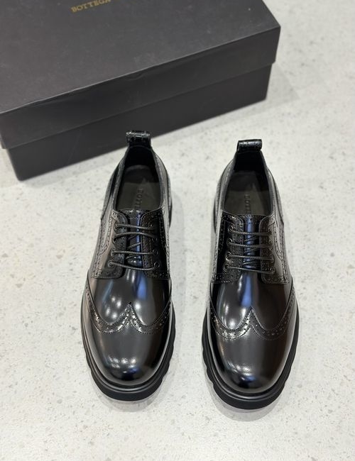 Bottega Veneta BV Leather Dress Shoes With Original Outsole