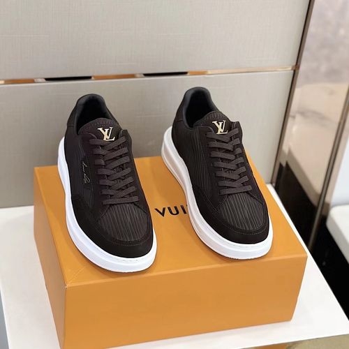 Louis Vuitton LV Calfskin Sheepskin Lining Sneakers