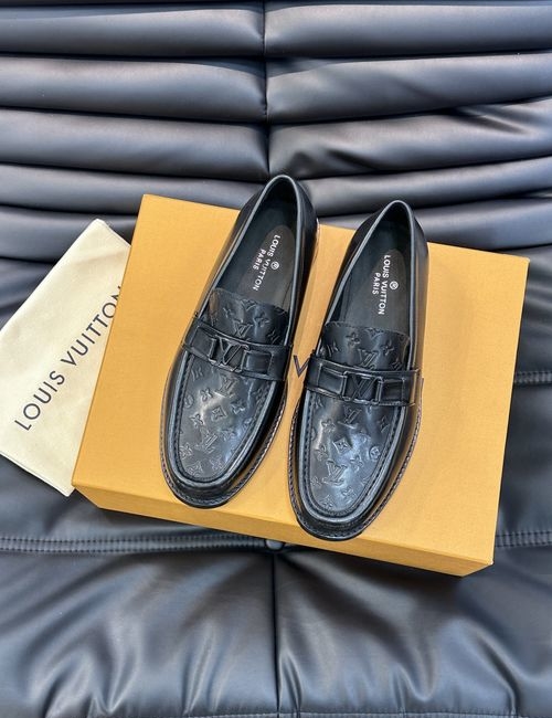 Louis Vuitton LV Formal Casual Leather Shoes Leather Sole