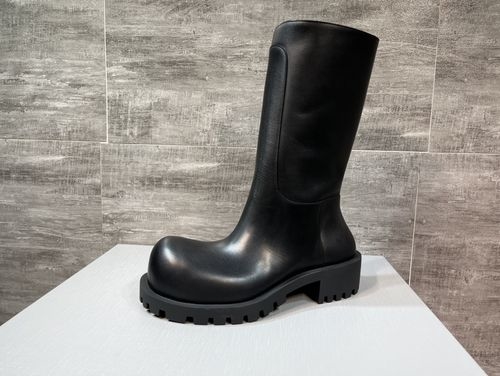 Balenciaga New Hummer Boots With Asymmetric Toe, Leather Lining