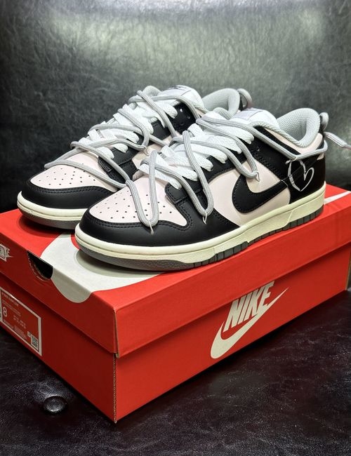 Nike Dunk Low Black And Pink Sneakers