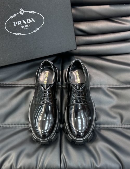 Prada Genuine Leather Thick Sole Casual Shoes