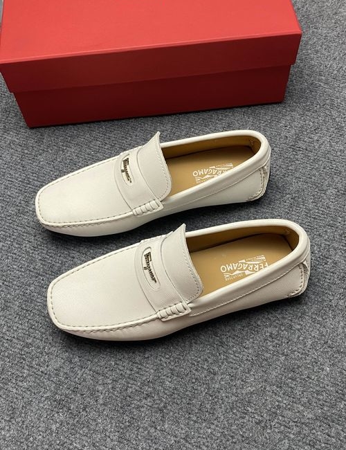 Ferragamo Cancini Buckle Driving Slip-on Loafers