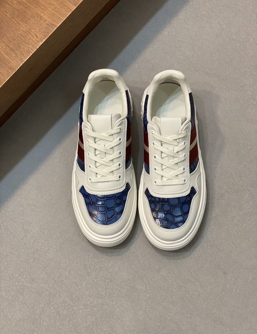 Bally Two-tone Patterned Leather Casual Shoes