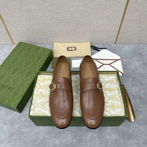 Gucci Horsebit Webbing Leather Loafers