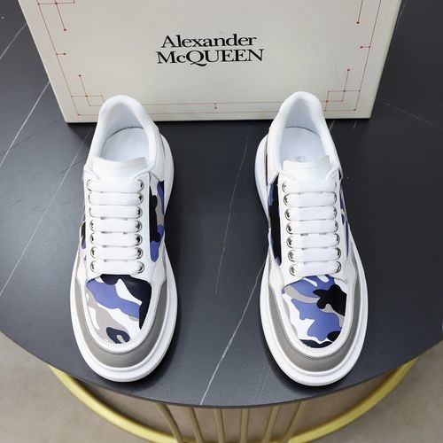 McQueen Classic White Sneakers With Silk Upper