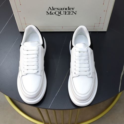 McQueen Classic White Sneakers With Silk Upper