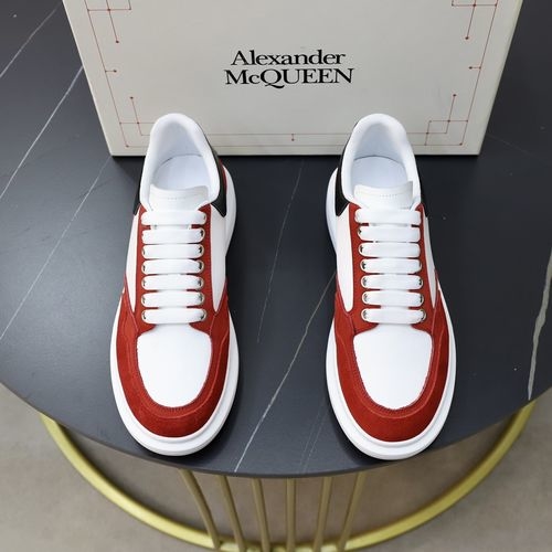 McQueen Classic White Sneakers With Silk Upper