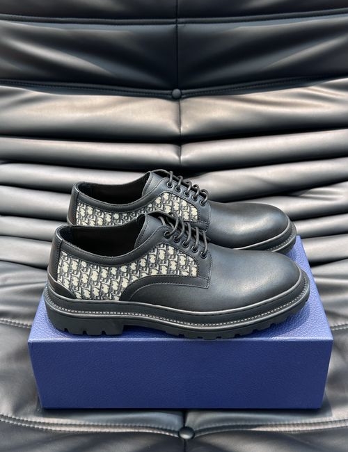 Christian Dior CD Stussy Printed Canvas Leather Shoes