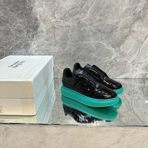 McQueen New Printed Craft Leather Sneakers