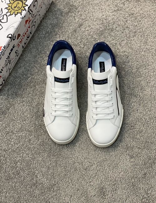 Dolce & Gabbana DG 5D Print Casual Leather Sneakers