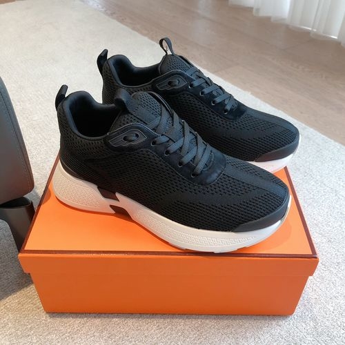 Hermes Giga Sneakers Leather Sole Comfortable Shoes