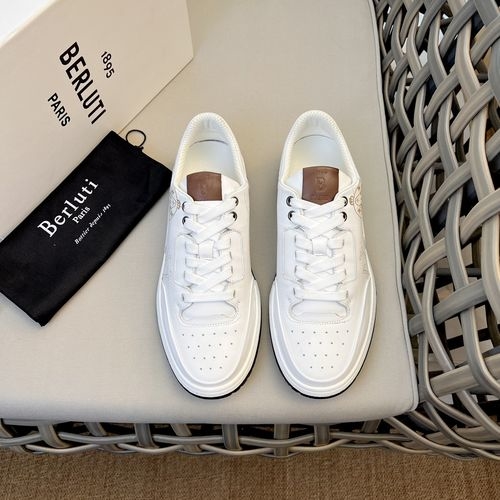 Berluti Play Off Two-tone Suede Leather Sneakers