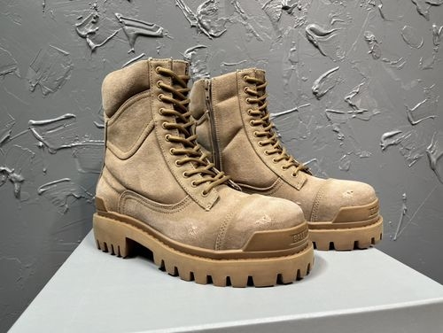 Balenciaga Vintage Work Boots With Embossed Logo