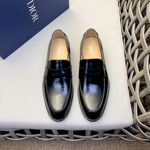 Christian Dior CD Calfskin Derby Shoes With Brand Embossing