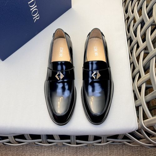 Christian Dior CD Calfskin Derby Shoes With Brand Embossing