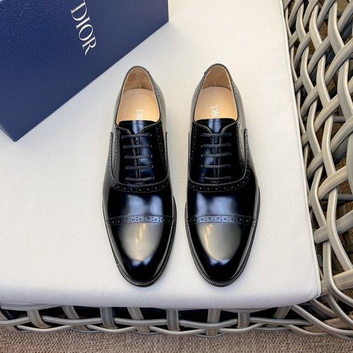Christian Dior CD Calfskin Derby Shoes With Brand Embossing