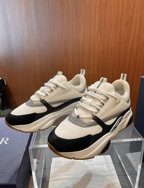 Christian Dior CD B22 Sneakers Leather Mesh Upper Rubber Sole