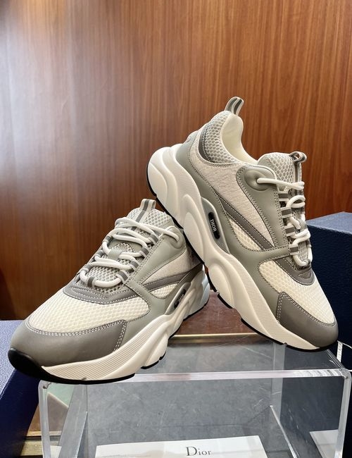 Christian Dior CD B22 Sneakers Leather Mesh Upper Rubber Sole