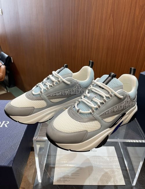 Christian Dior CD B22 Sneakers Leather Mesh Upper Rubber Sole