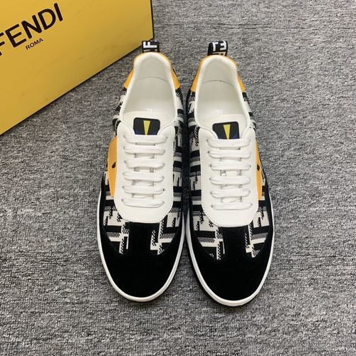 Fendi Cowhide Casual Shoes With TPU Sole