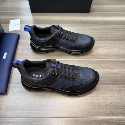 Prada Nappa Grained Cowhide Casual Shoes