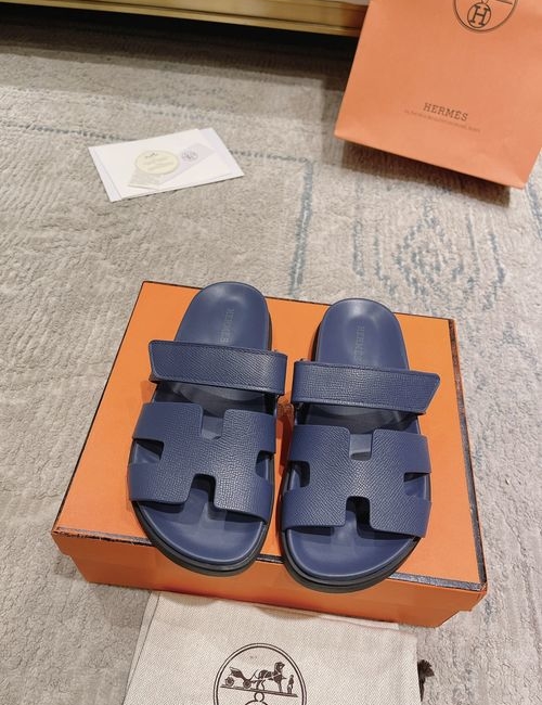 Hermes Chypre Slippers With Comfortable Soft Insole