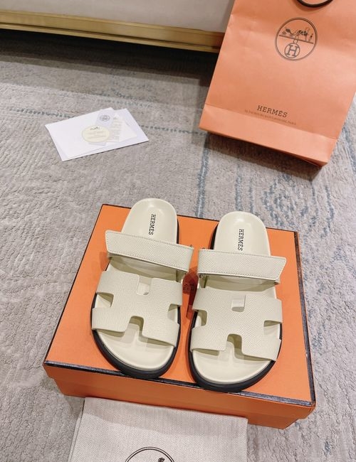 Hermes Chypre Slippers With Comfortable Soft Insole