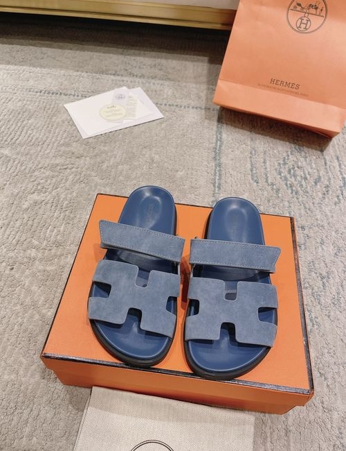 Hermes Chypre Slippers With Comfortable Soft Insole