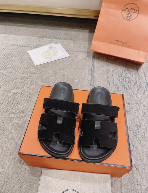 Hermes Chypre Slippers With Comfortable Soft Insole