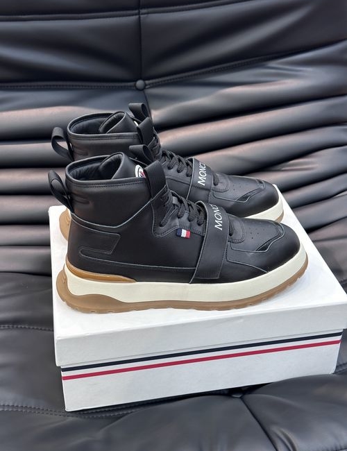 Moncler High-top Boots Soft Leather Non-slip Comfortable