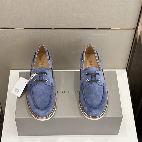Brunello Cucinelli BC Suede Loafers