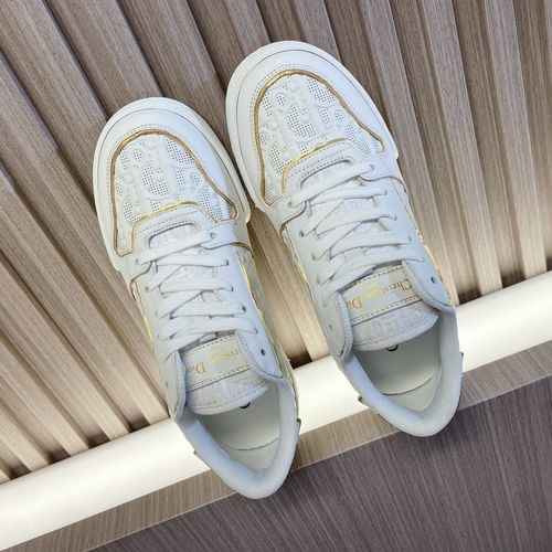 Christian Dior CD One White Leather Casual Sneakers