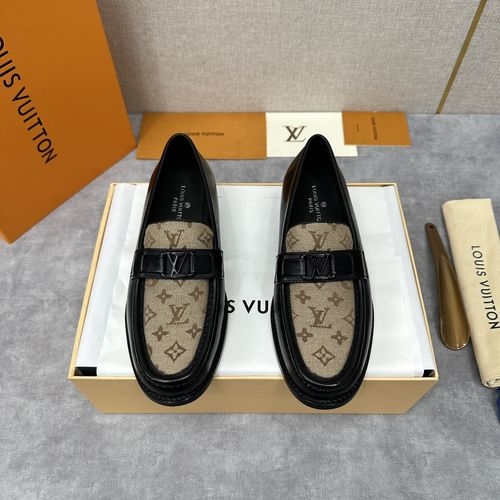 Louis Vuitton LV Major Loafers Monogram Jacquard Leather Sole