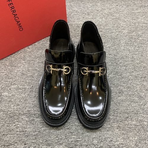 Ferragamo High-top Boots With Cowhide Upper
