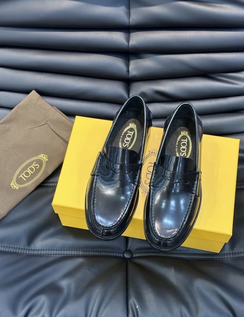 Tods Leather Sole Casual Driving Loafers