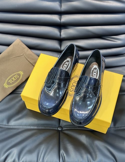Tods Leather Sole Casual Driving Loafers