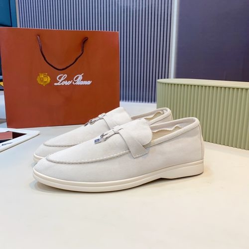 Loro Piana LP Suede Mules With Non-slip Rubber Sole