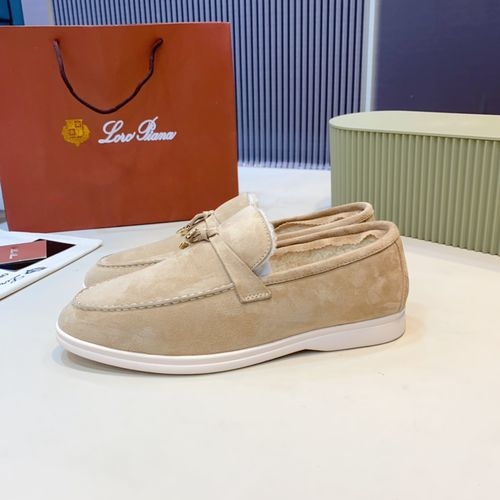 Loro Piana LP Suede Mules With Non-slip Rubber Sole