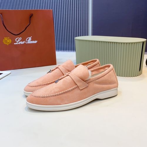 Loro Piana LP Suede Mules With Non-slip Rubber Sole