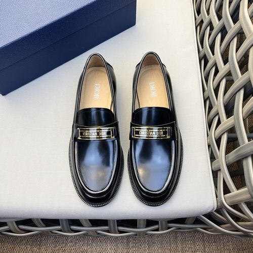 Christian Dior CD Granville Loafers Smooth Cow Leather Upper